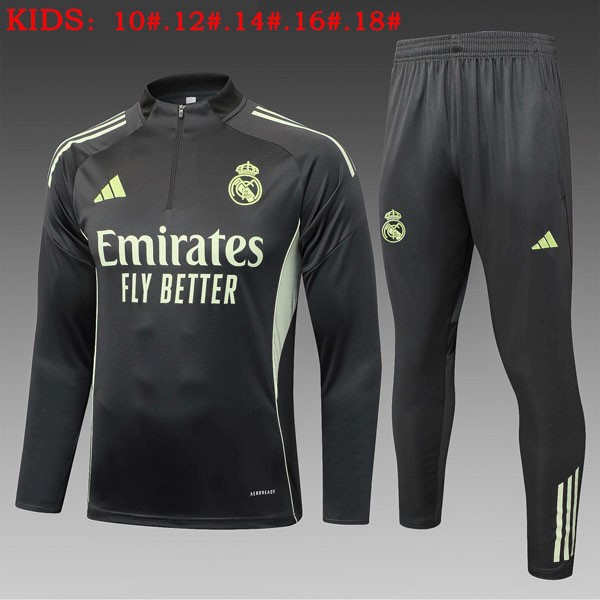 Ninos Sudadera De Training Real Madrid 2025-2026 Verde 7
